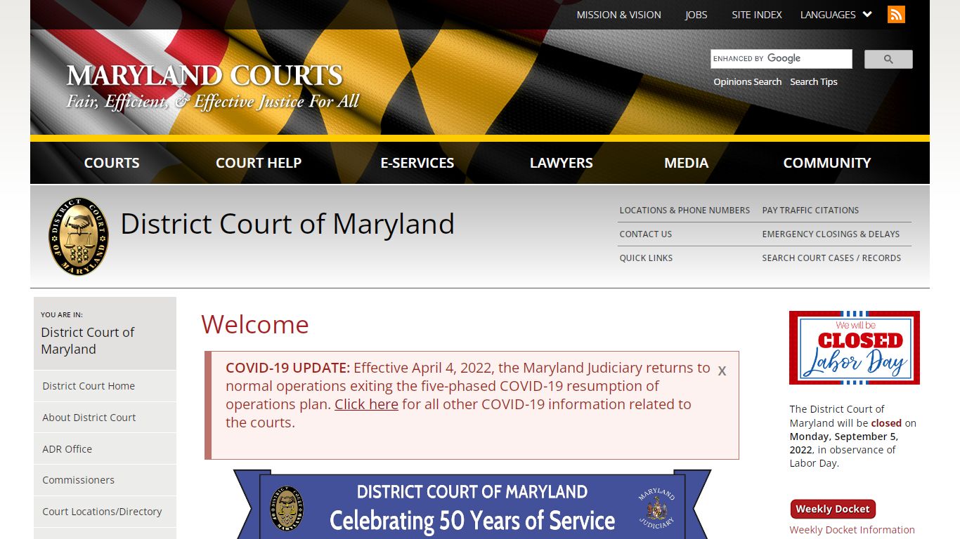 Welcome | Maryland Courts